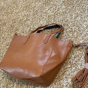 Basic Editions Tan Tote Bag